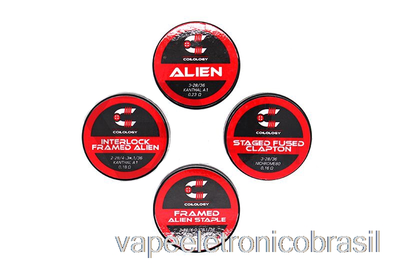 Vape Eletronico Coilology Desempenho Bobinas Pré-construídas Interlock Emoldurado Grampo Alienígena - 0,13ohm Ka1